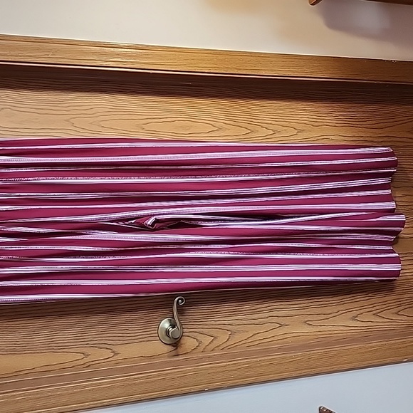 Kristen Nicole maroon white stripe jumpsuit - Picture 7 of 10